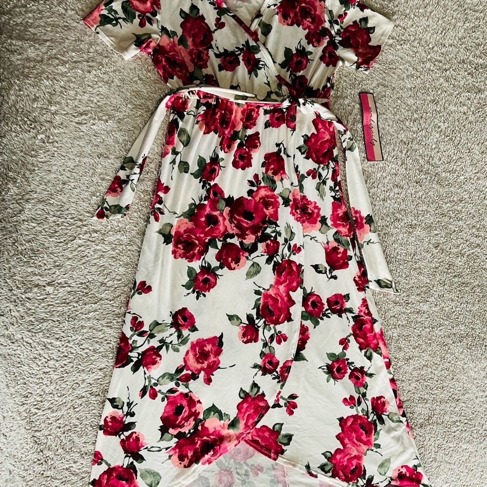 Floral Maternity Midi Sundress